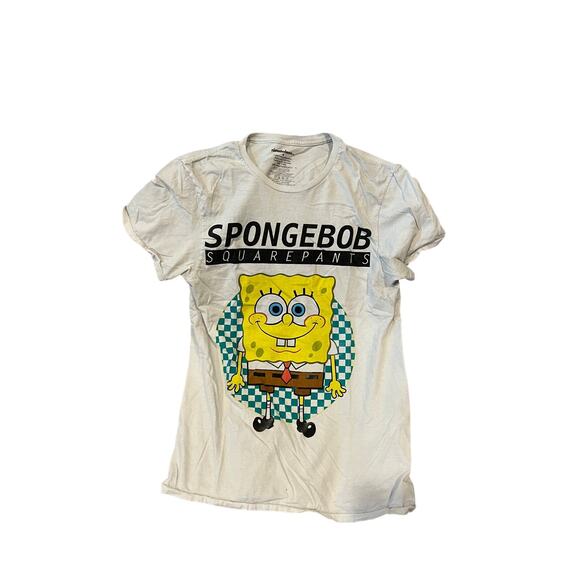 Nickelodeon Spongebob Squarepants Group T-Shirt, Bianco